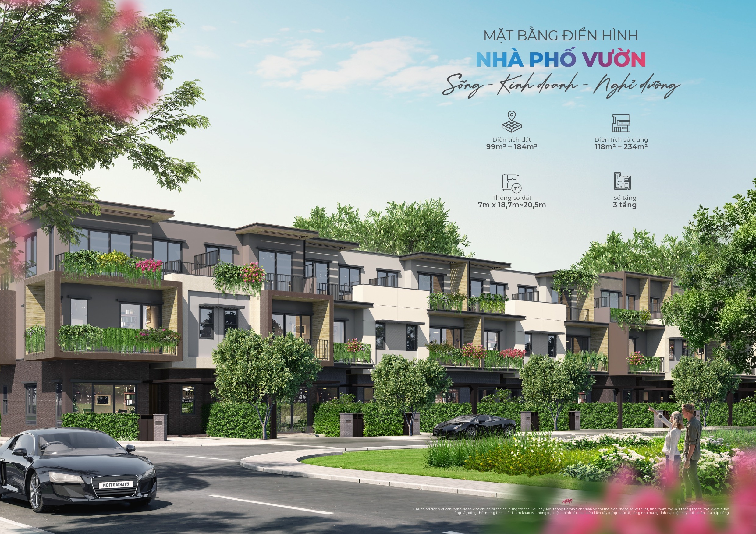 Izumi Canaria 18 Biệt thự Đơn lập vườn xây theo phong cách Nam Âu